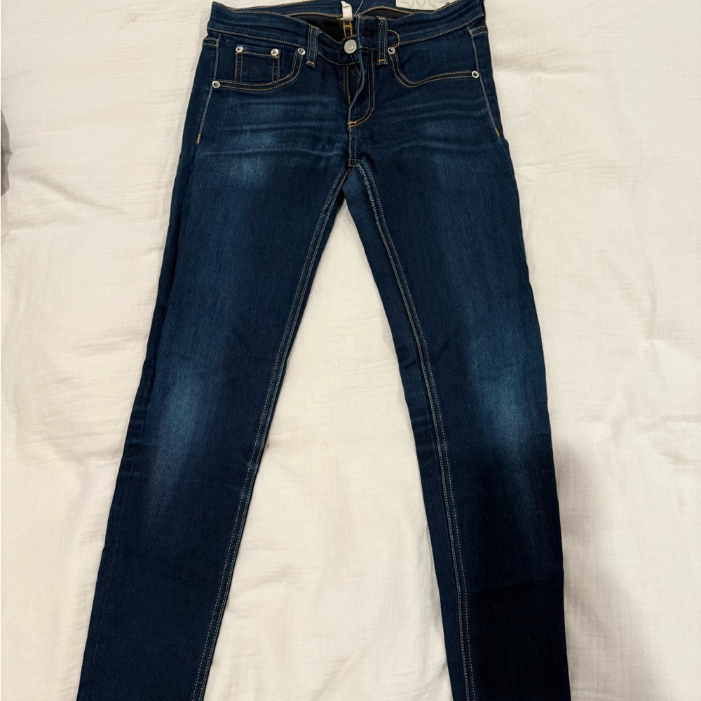 Rag & Bone Deep Indigo Skinny Jeans